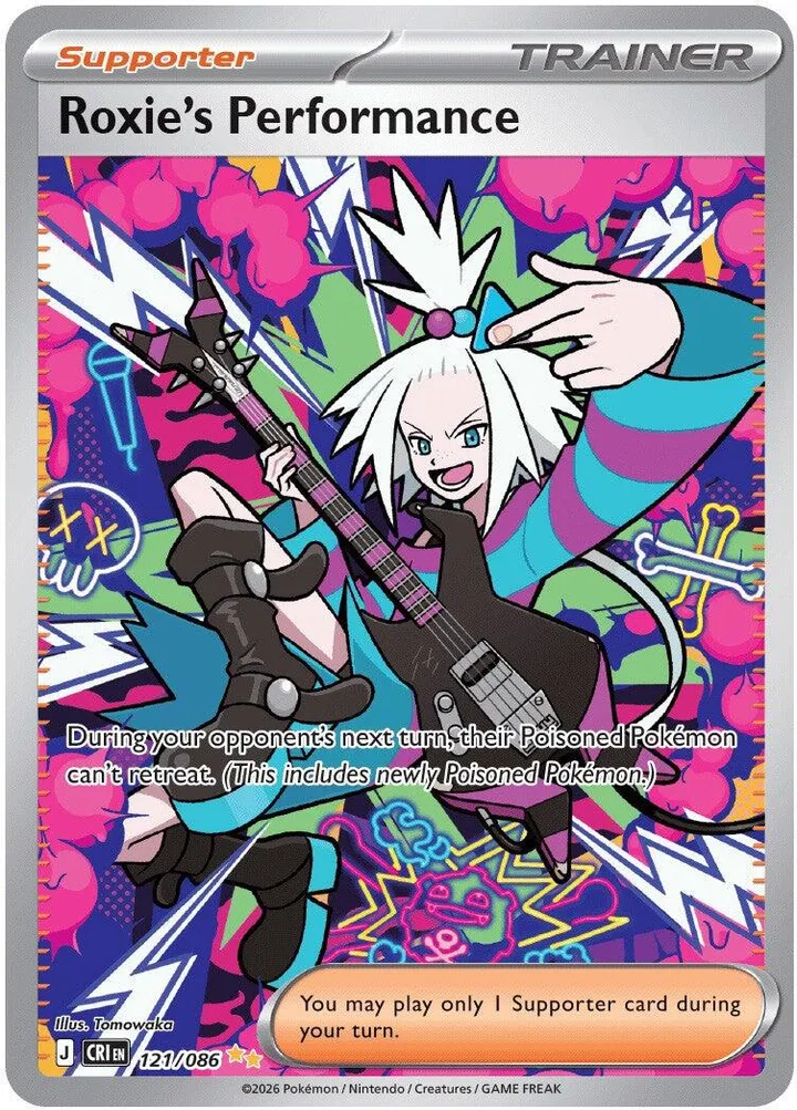 Mega Evolution—Chaos Rising 英語版 Roxie's Performance 121 カード表面