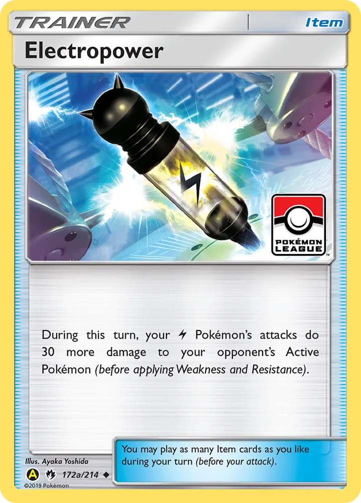Sun & Moon—Lost Thunder 英語版 Electropower 172a カード表面