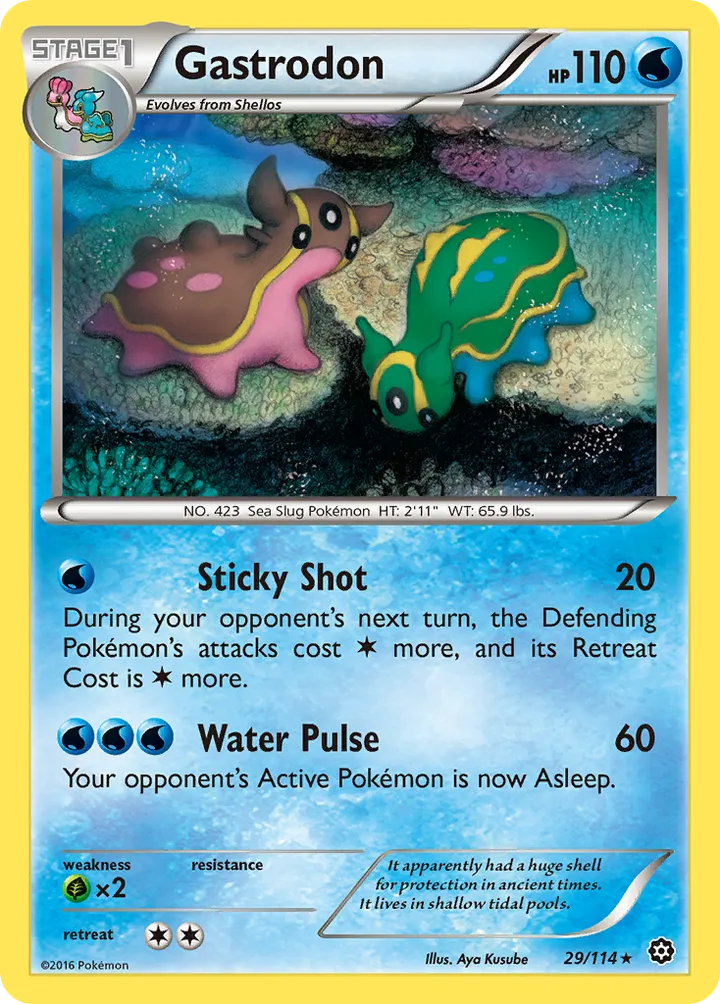 XY—Steam Siege 영어판 Gastrodon 29 카드 앞면
