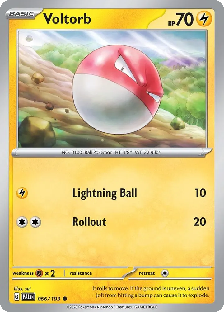 Scarlet & Violet—Paldea Evolved 英語版 Voltorb 66 カード表面