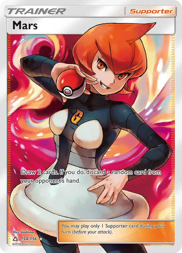 Sun & Moon—Ultra Prism 英語版 Mars 154 カード表面