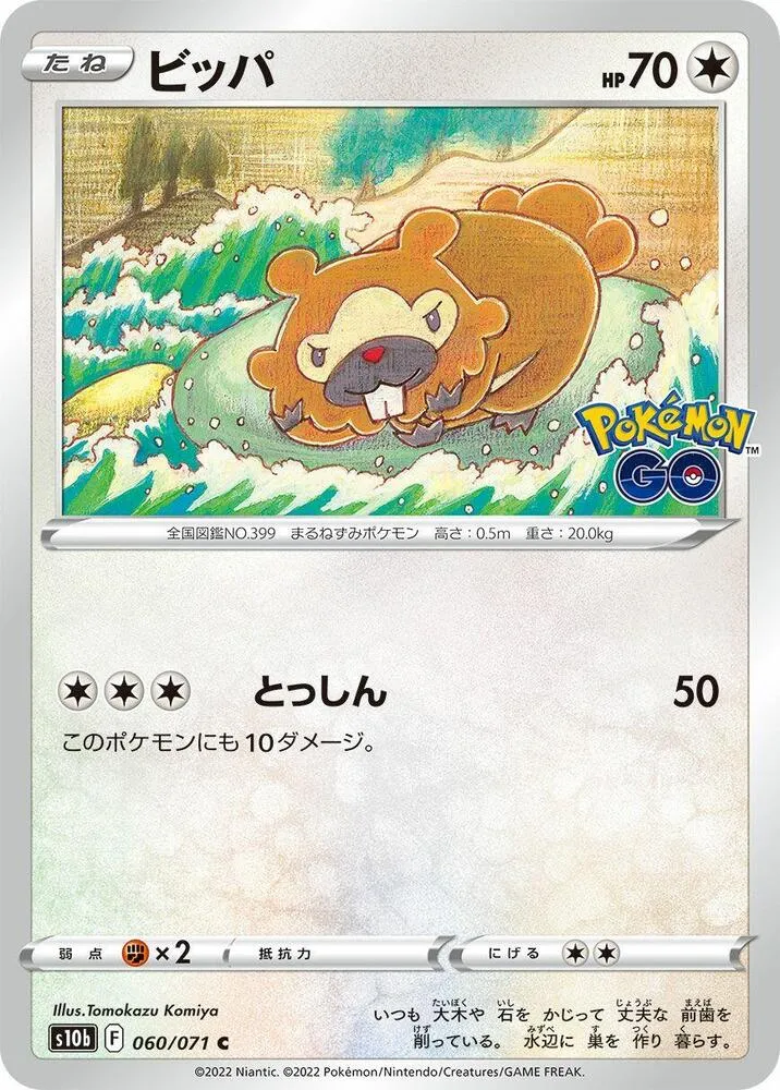 Front of Bidoof 60, Pokémon GO Japanese