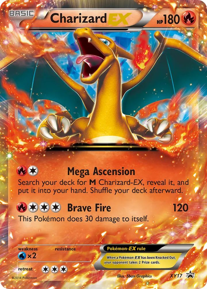 XY Black Star Promos 英語版 Charizard-EX XY17 カード表面