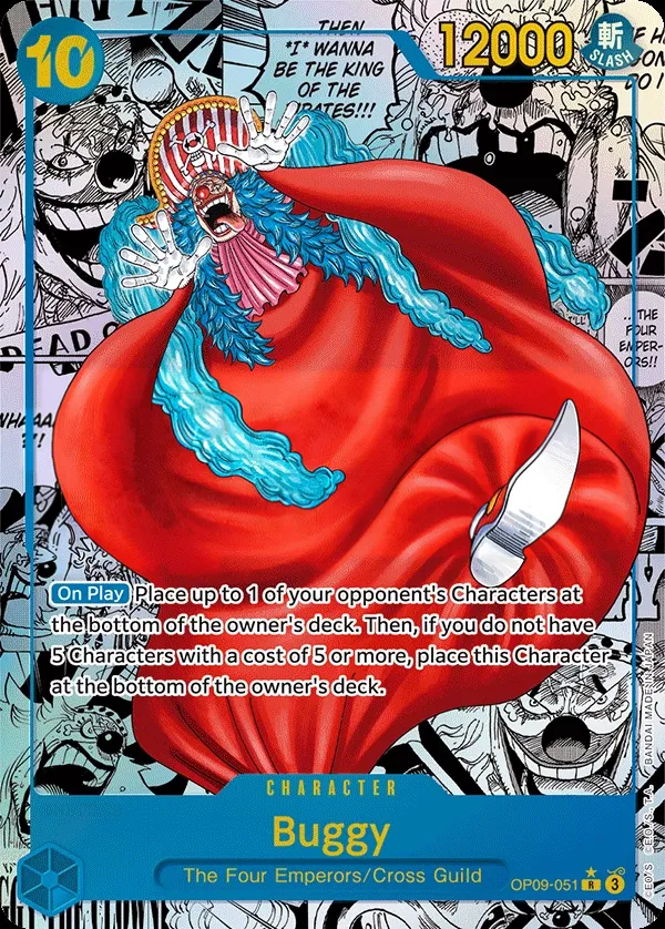Emperors in the New World 英語版 Buggy OP09-051 · パラレル 2 カード表面