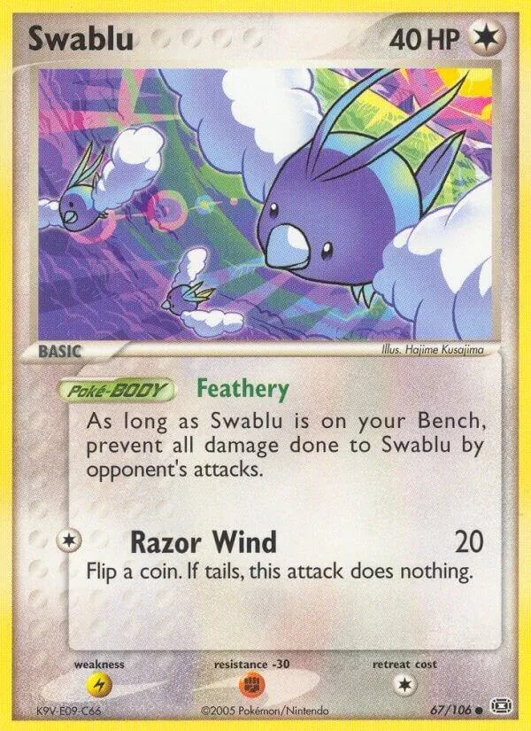 EX Emerald 英語版 Swablu 67 カード表面