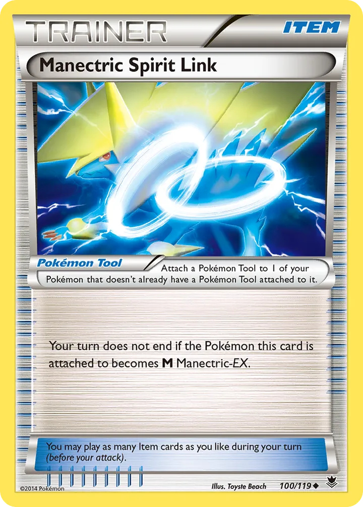 XY—Phantom Forces 영어판 Manectric Spirit Link 100 카드 앞면