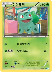 Front of 이상해씨 1, 다크러시 Korean