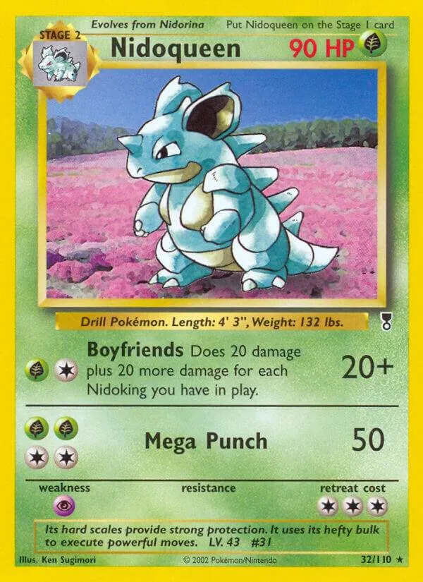 Legendary Collection 영어판 Nidoqueen 32 카드 앞면