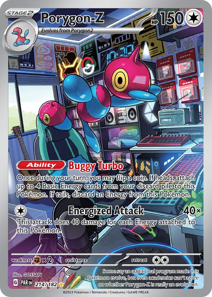 Scarlet & Violet—Paradox Rift 英語版 Porygon-Z 214 カード表面