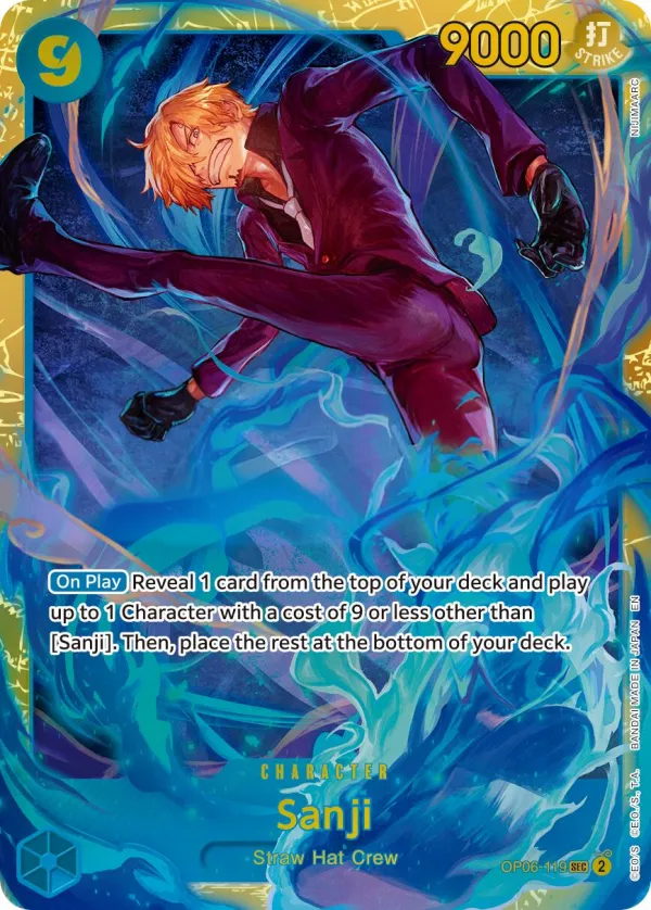 Wings of the Captain 英語版 Sanji OP06-119 カード表面