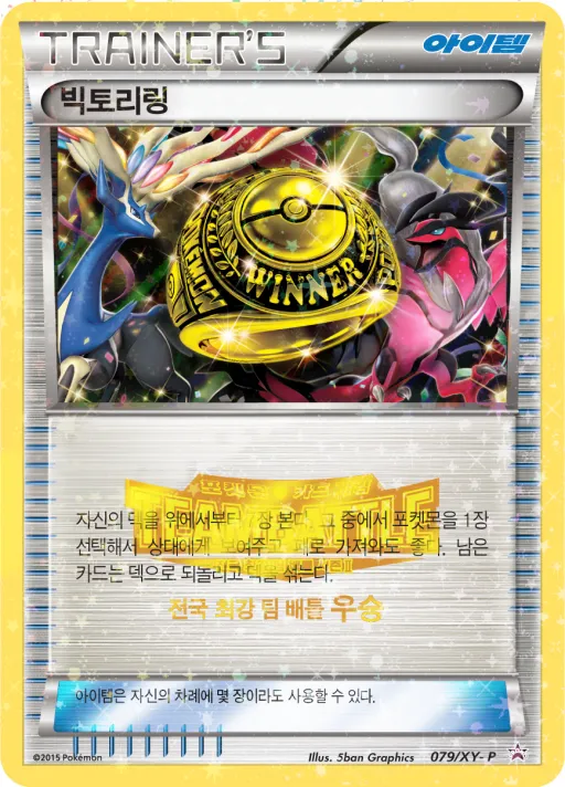 XY 프로모 카드 韓国語版 빅토리링 79 カード表面