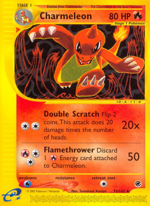 Expedition Base Set 영어판 Charmeleon 73 카드 앞면