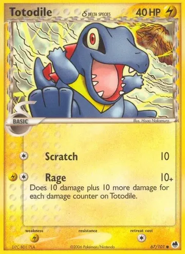 Totodile δ 67 $4.05
