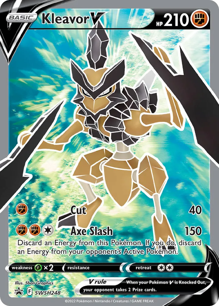 SWSH Black Star Promos 영어판 Kleavor V SWSH248 카드 앞면