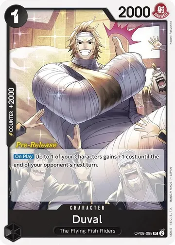 Duval OP08-088 · Pre-Release $0.58