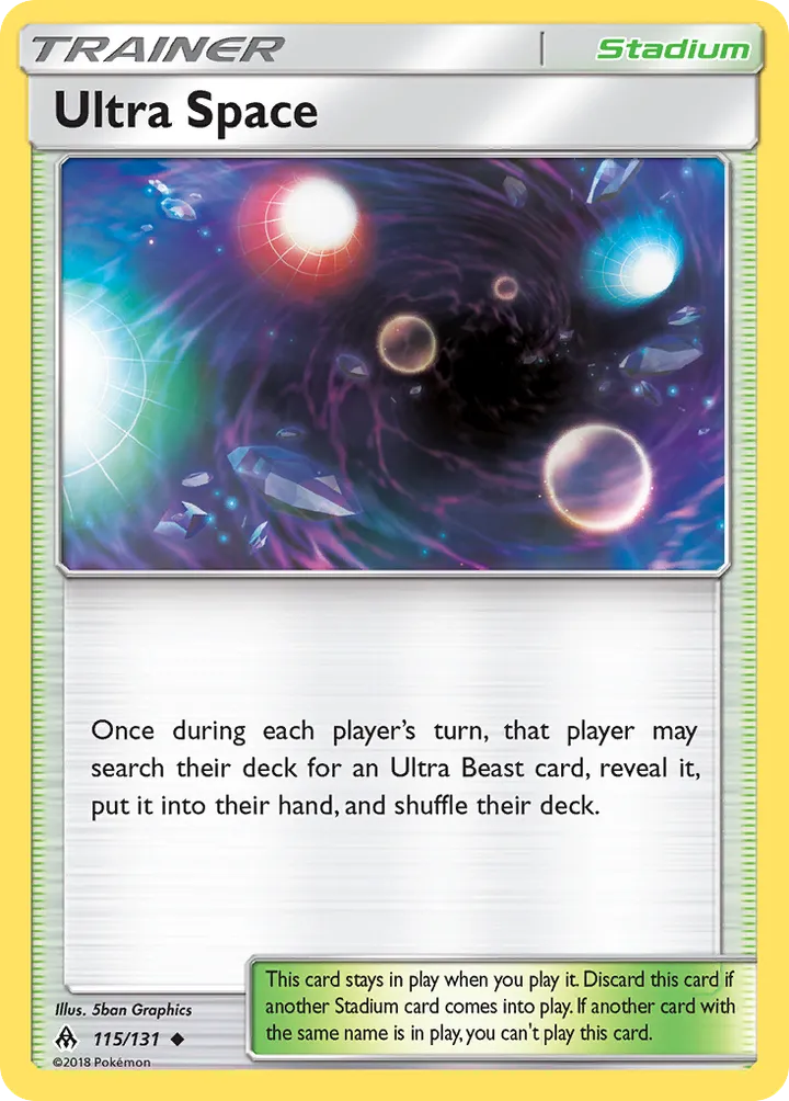 Sun & Moon—Forbidden Light 영어판 Ultra Space 115 카드 앞면