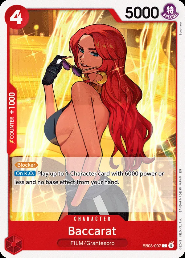 One Piece Heroines Edition 英語版 Baccarat EB03-007 カード表面
