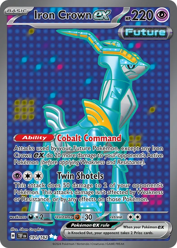 Scarlet & Violet—Temporal Forces 영어판 Iron Crown ex 191 카드 앞면
