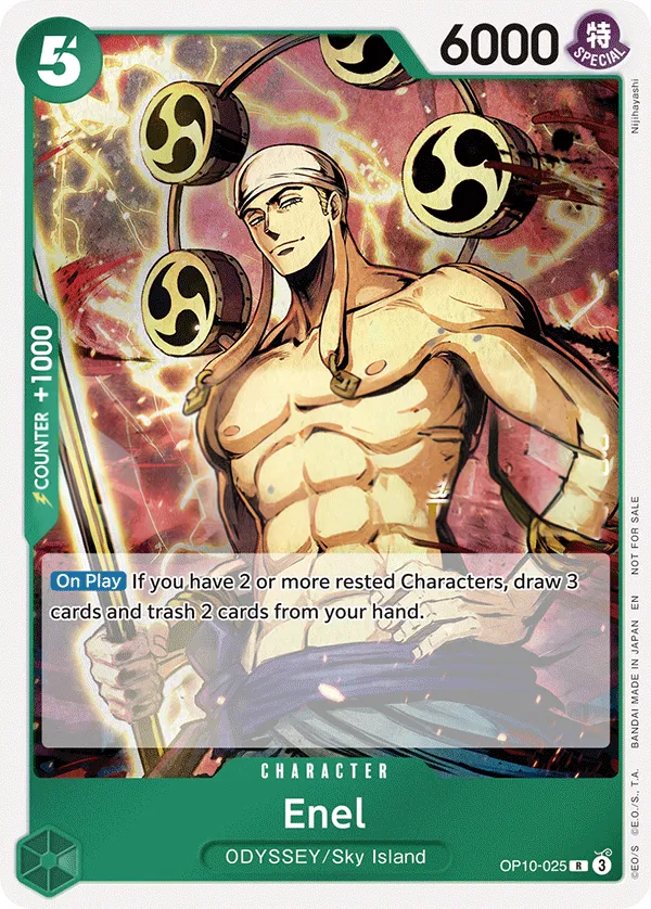 Royal Blood 英語版 Enel OP10-025 · ジャッジパック カード表面