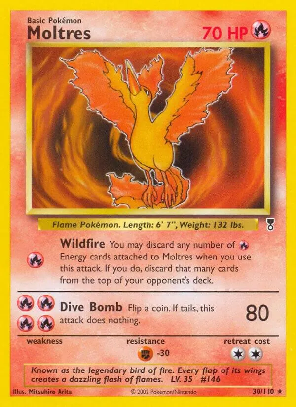 Legendary Collection 영어판 Moltres 30 카드 앞면