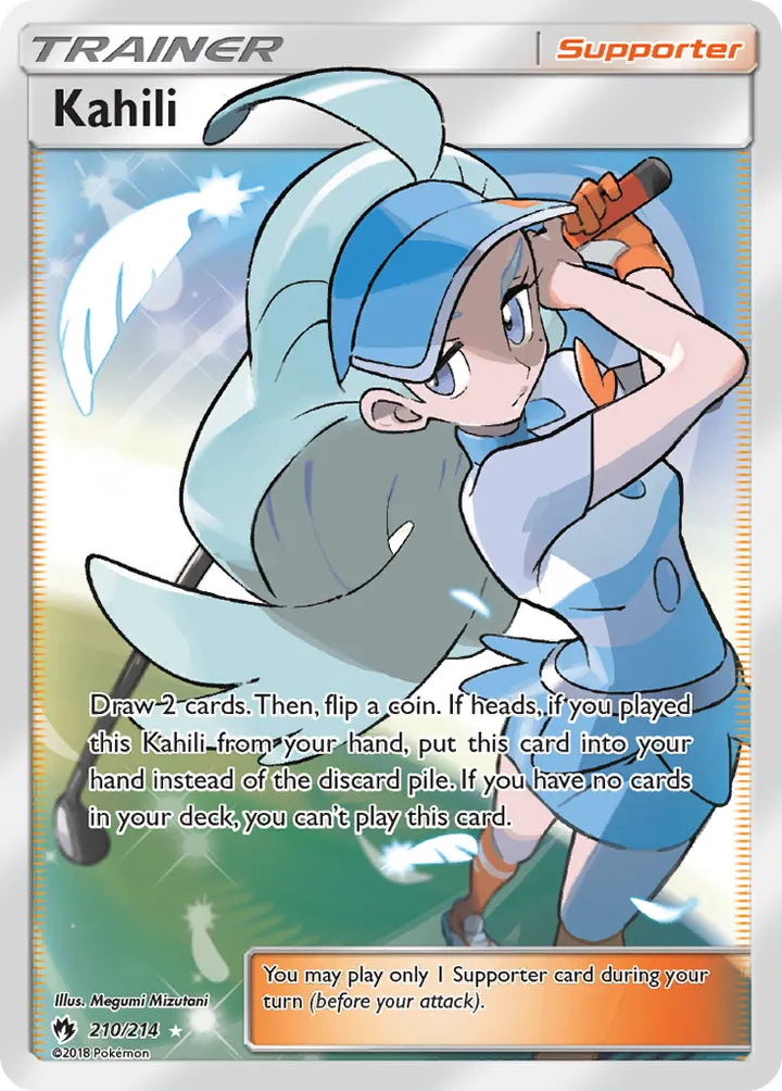 Sun & Moon—Lost Thunder 英語版 Kahili 210 カード表面