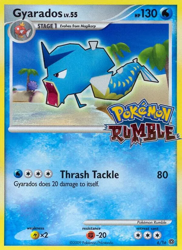 Pokémon TCG: Rumble 英語版 Gyarados 6 カード表面