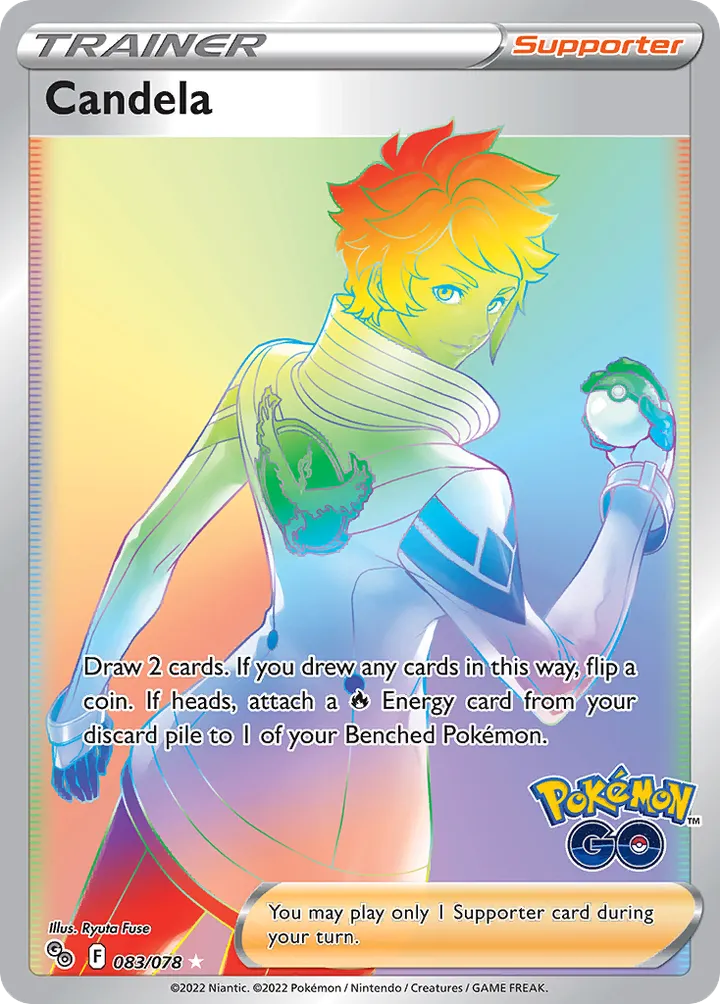 Pokémon TCG: Pokémon GO 英語版 Candela 83 カード表面