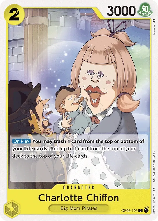 Pillars of Strength 영어판 Charlotte Chiffon OP03-109 카드 앞면