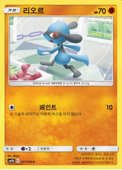 풀메탈월 韓国語版 리오르 27 カード表面