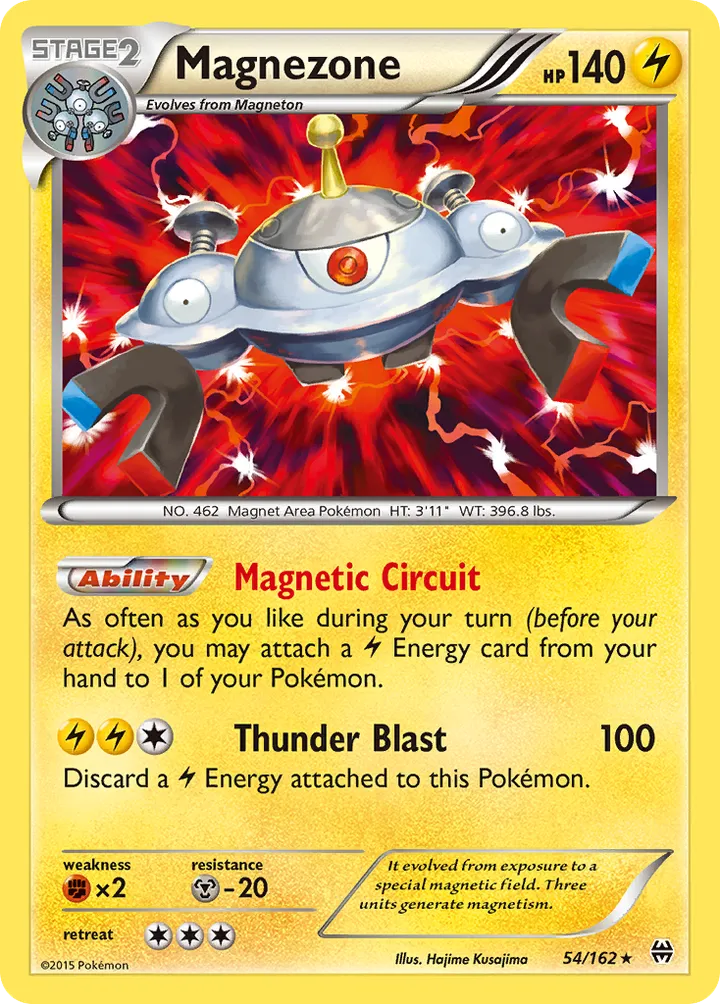 XY—BREAKthrough 英語版 Magnezone 54 カード表面