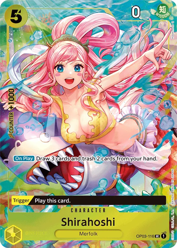 Pillars of Strength 영어판 Shirahoshi OP03-116 · 패럴렐 7 카드 앞면