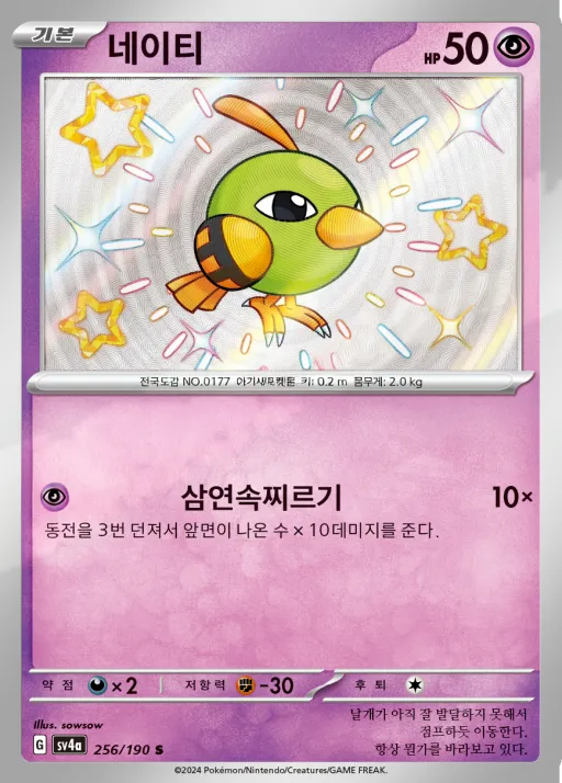 Front of 네이티 256, 샤이니트레저 ex Korean