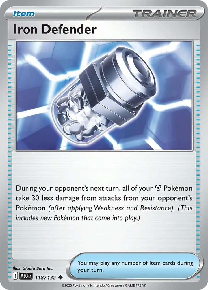 Mega Evolution 英語版 Iron Defender 118 カード表面