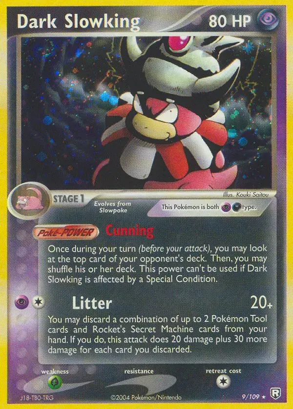 EX Team Rocket Returns 영어판 Dark Slowking 9 카드 앞면
