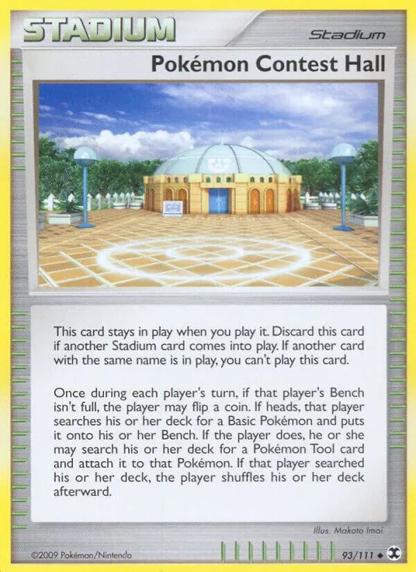 Platinum—Rising Rivals 영어판 Pokémon Contest Hall 93 카드 앞면