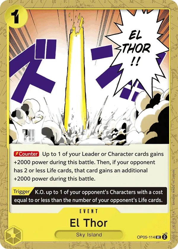 Awakening of the New Era 英語版 El Thor OP05-114 · 再録 カード表面