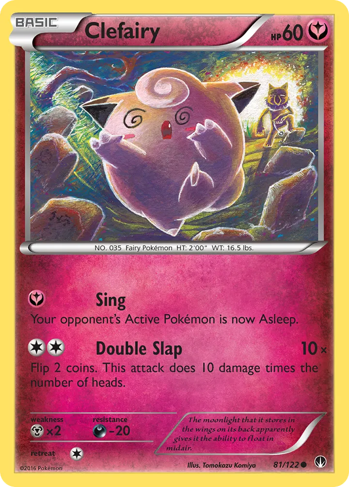 XY—BREAKpoint 英語版 Clefairy 81 カード表面