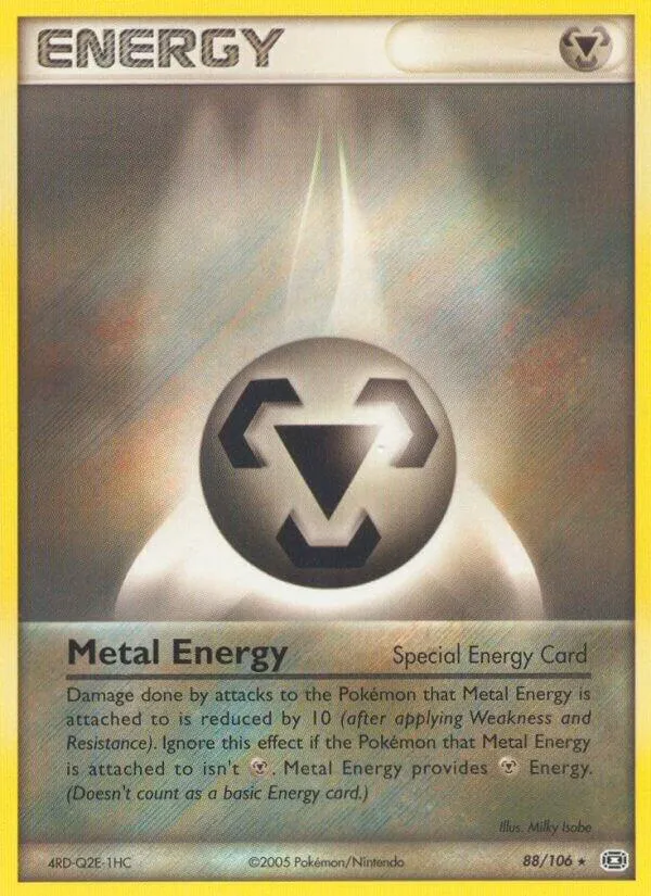 EX Emerald 영어판 Metal Energy 88 카드 앞면