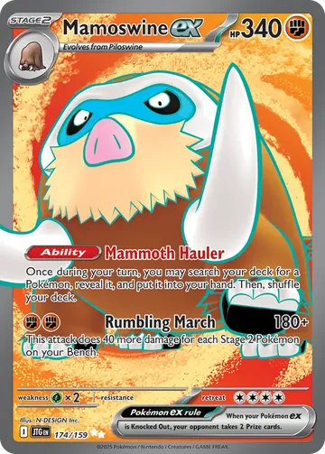 Mamoswine ex 174 $0.78