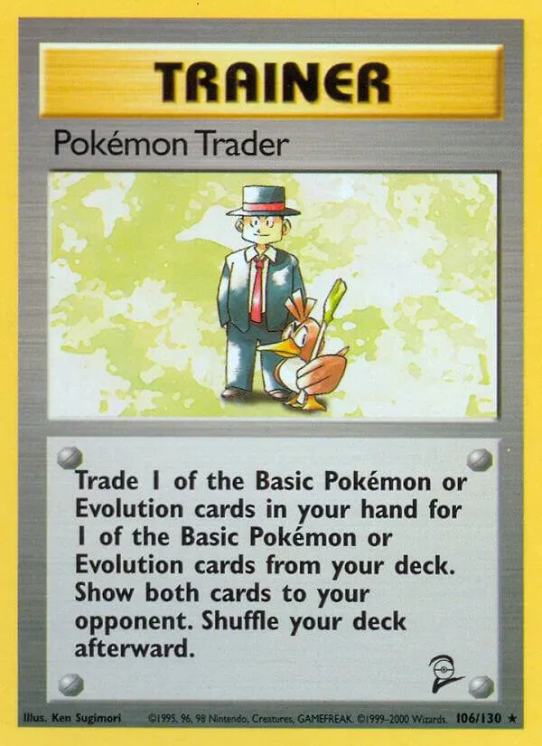 Base Set 2 영어판 Pokémon Trader 106 카드 앞면