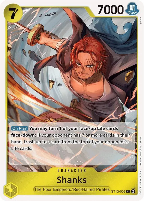 The Three Brothers 영어판 Shanks ST13-009 카드 앞면
