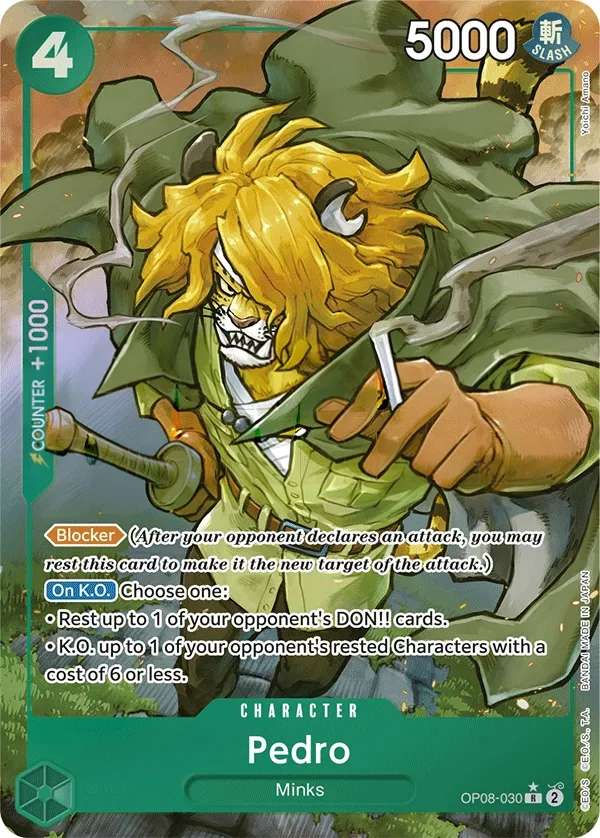 Two Legends 영어판 Pedro OP08-030 · 패럴렐 카드 앞면