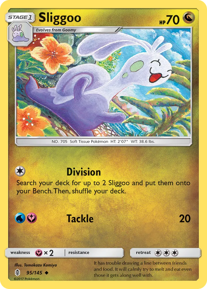 Sun & Moon—Guardians Rising 영어판 Sliggoo 95 카드 앞면