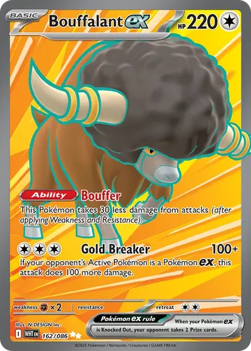 Bouffalant ex 162 $0.74