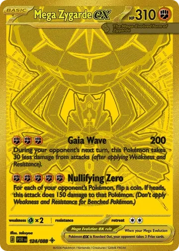 Mega Zygarde ex 124 $87.18
