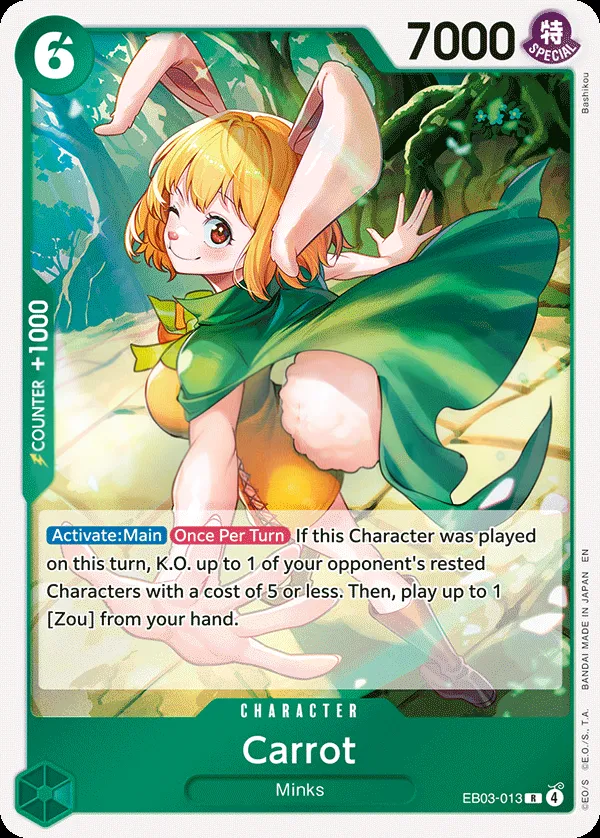 One Piece Heroines Edition 英語版 Carrot EB03-013 カード表面