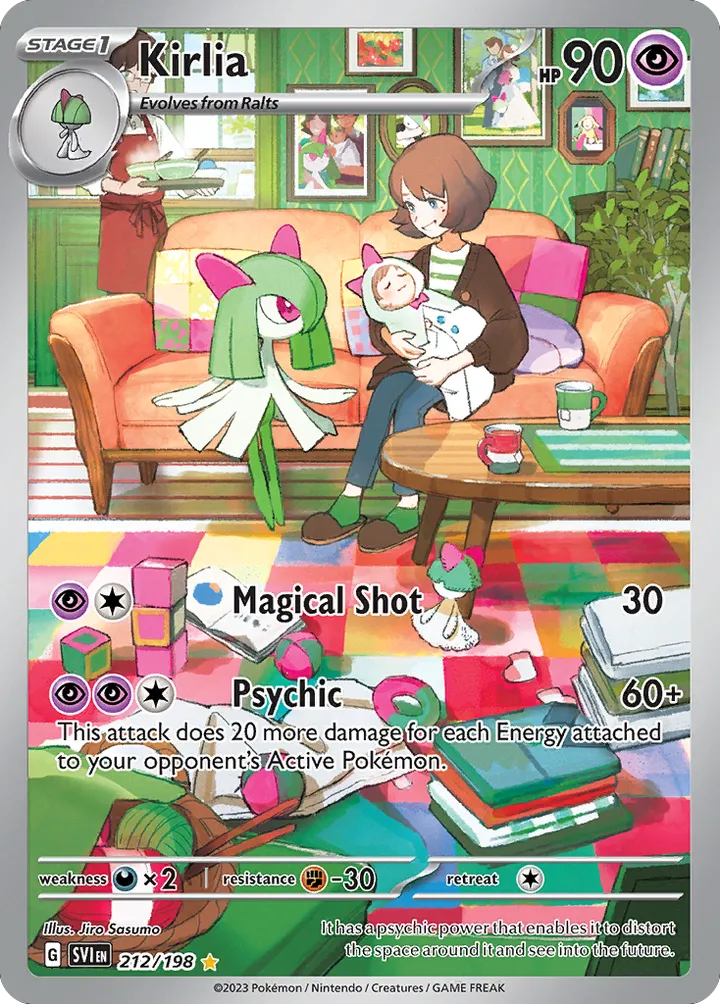 Scarlet & Violet 영어판 Kirlia 212 카드 앞면