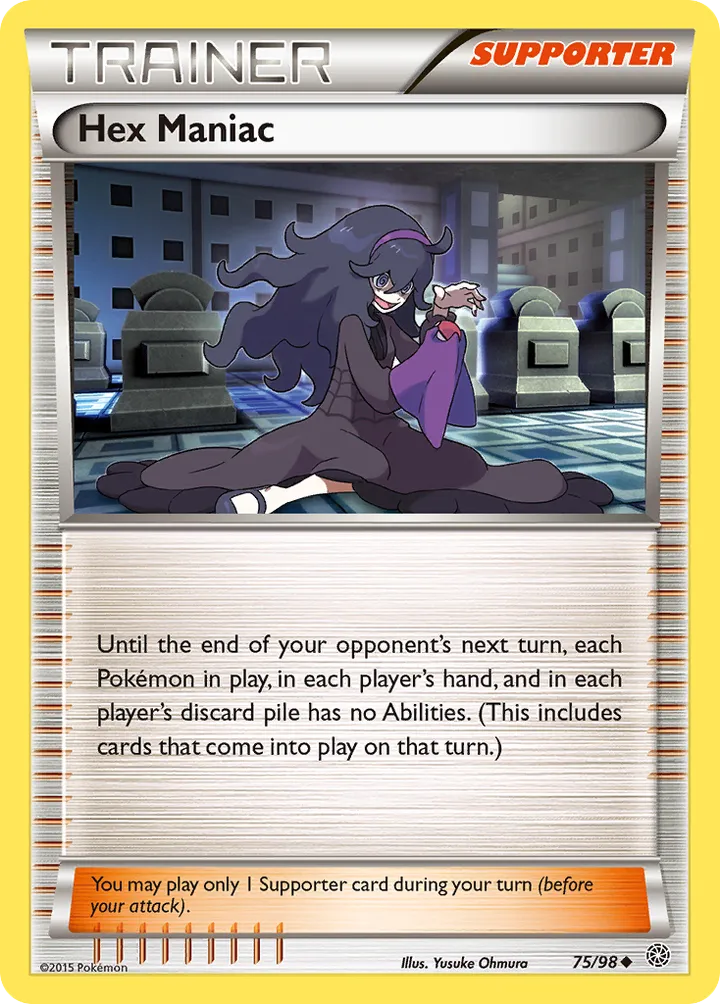 XY—Ancient Origins 英語版 Hex Maniac 75 カード表面