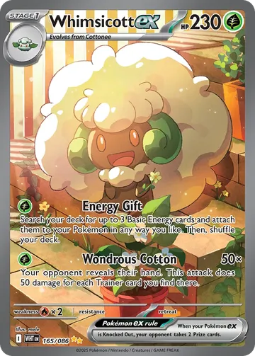Whimsicott ex 165 ₩33,539