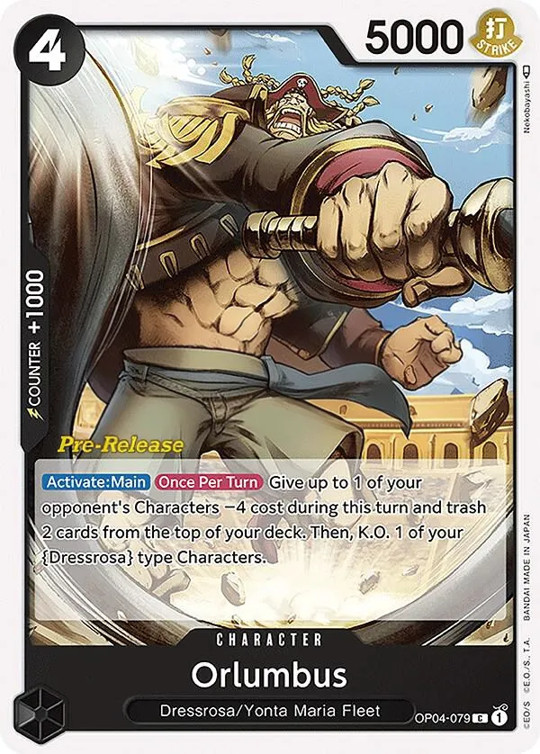 Kingdoms of Intrigue 英語版 Orlumbus OP04-079 · プレリリース カード表面